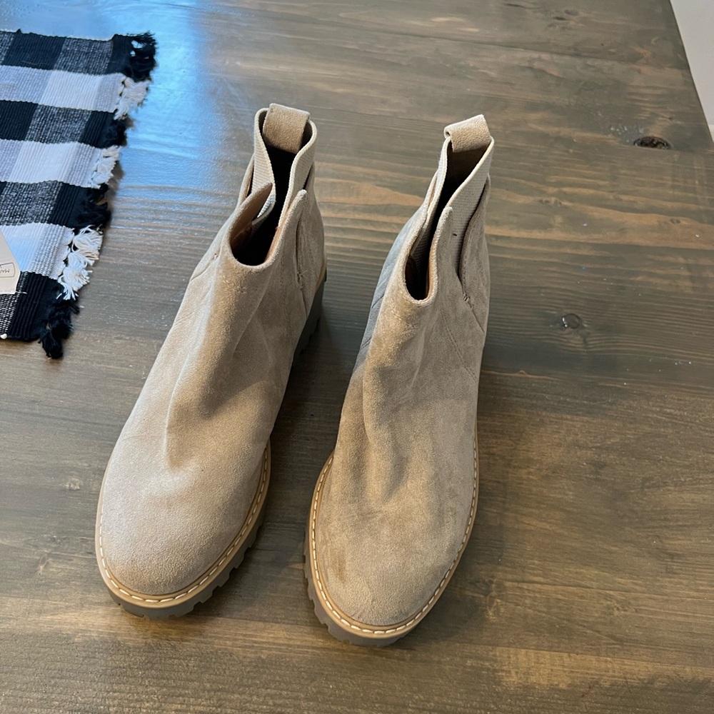Tan Suede Ankle Boots